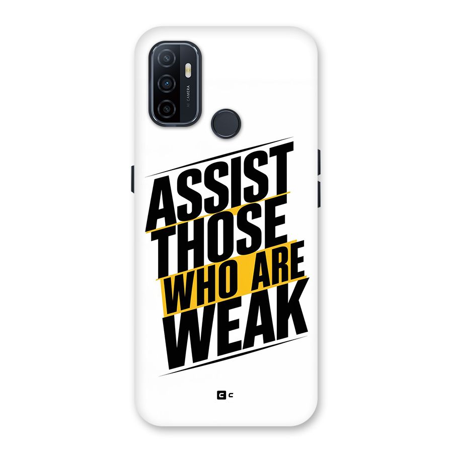 Assist Weak Back Case for Oppo A53
