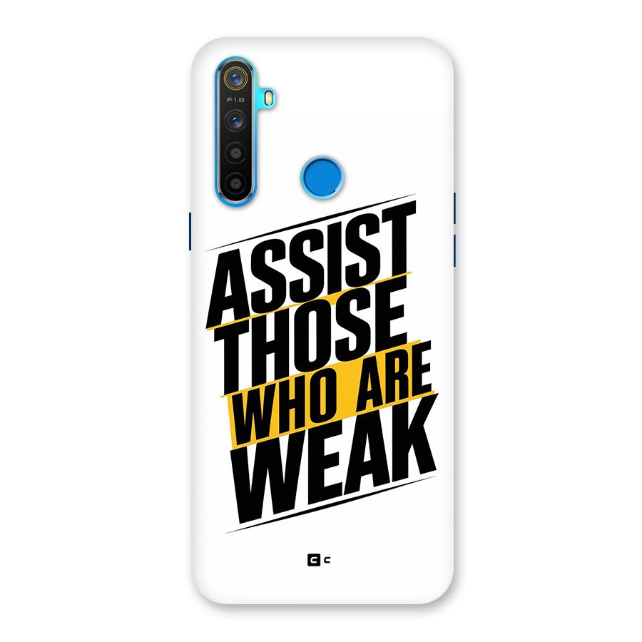 Assist Weak Back Case for Realme 5