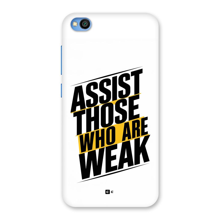 Assist Weak Back Case for Redmi Go