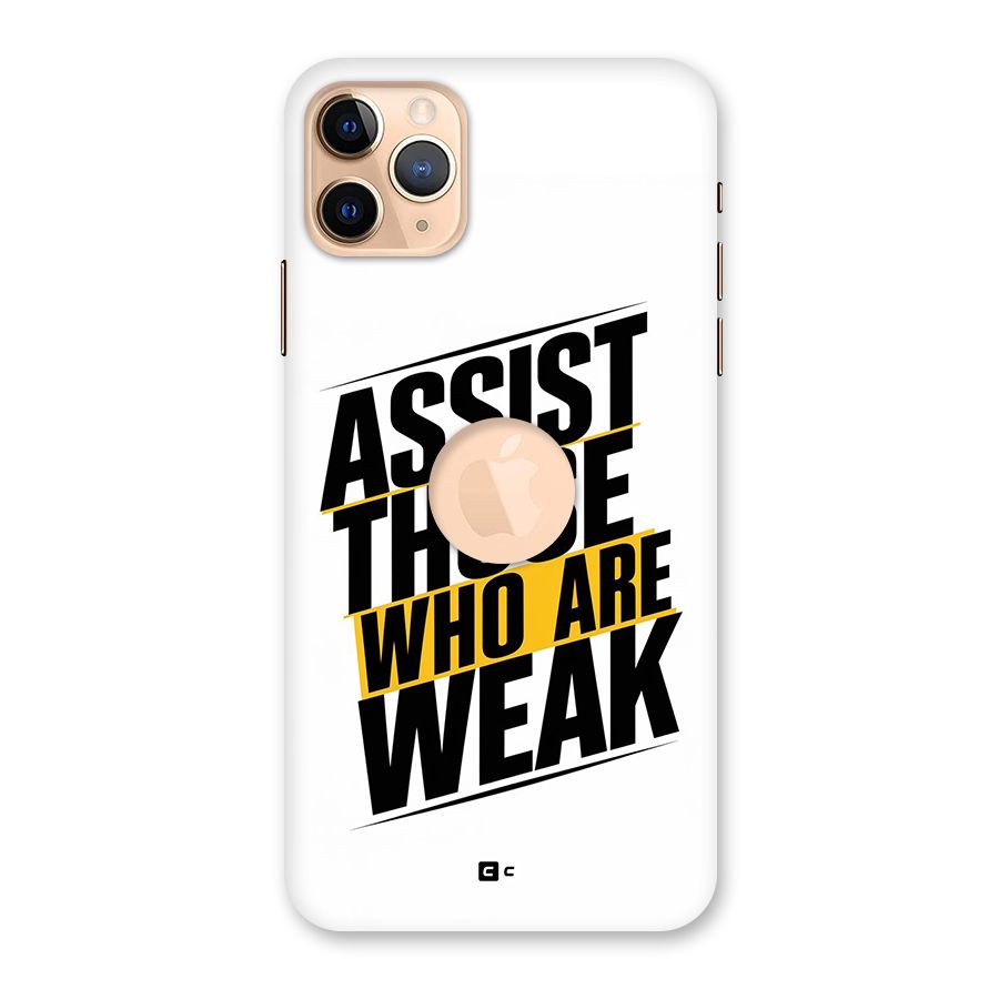 Assist Weak Back Case for iPhone 11 Pro Max Logo Cut