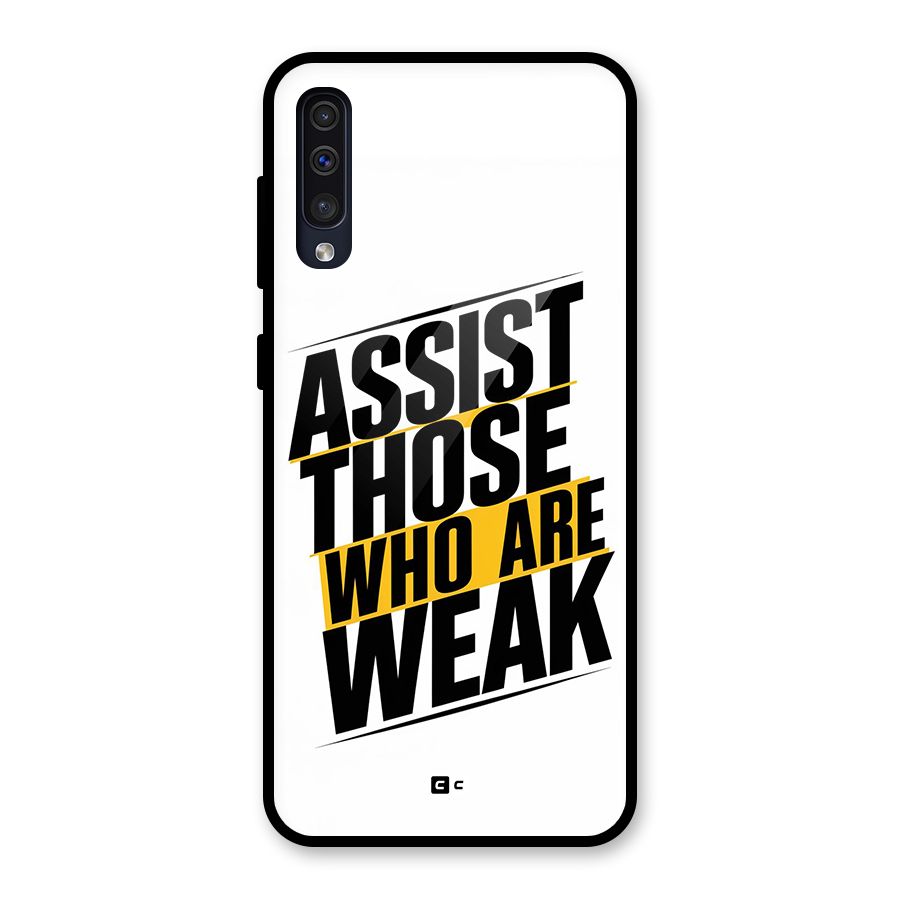Assist Weak Glass Back Case for Galaxy A30s