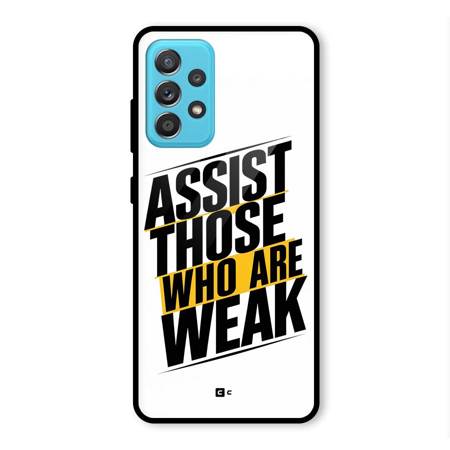 Assist Weak Glass Back Case for Galaxy A52s 5G