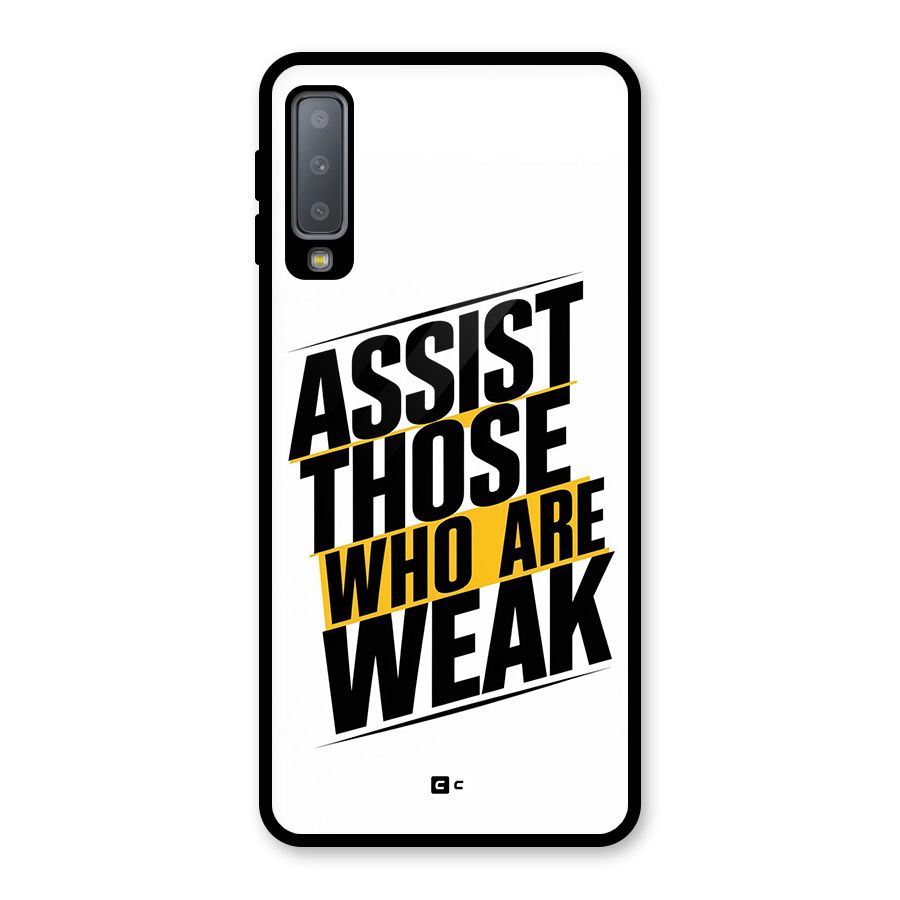 Assist Weak Glass Back Case for Galaxy A7 (2018)