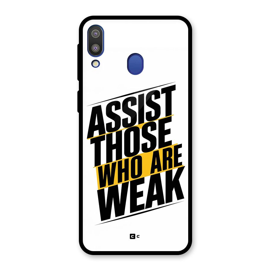 Assist Weak Glass Back Case for Galaxy M20