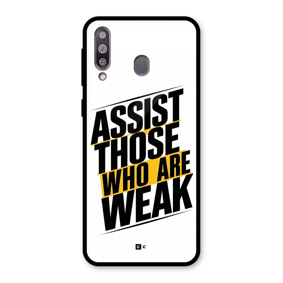 Assist Weak Glass Back Case for Galaxy M30