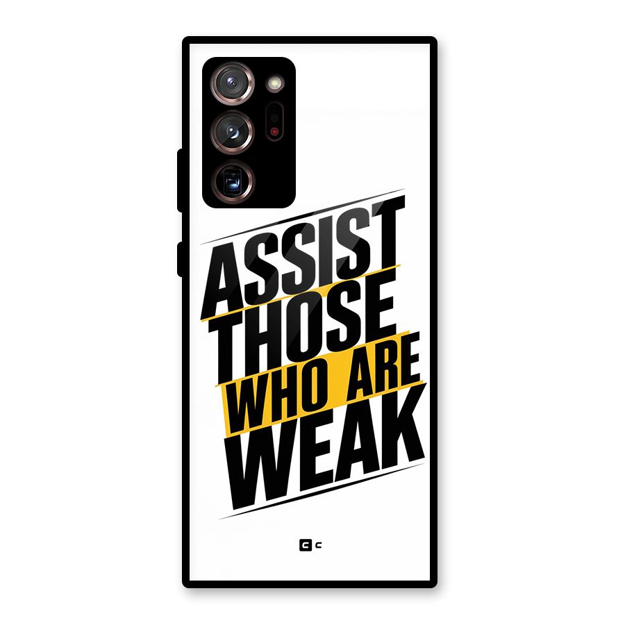 Assist Weak Glass Back Case for Galaxy Note 20 Ultra 5G