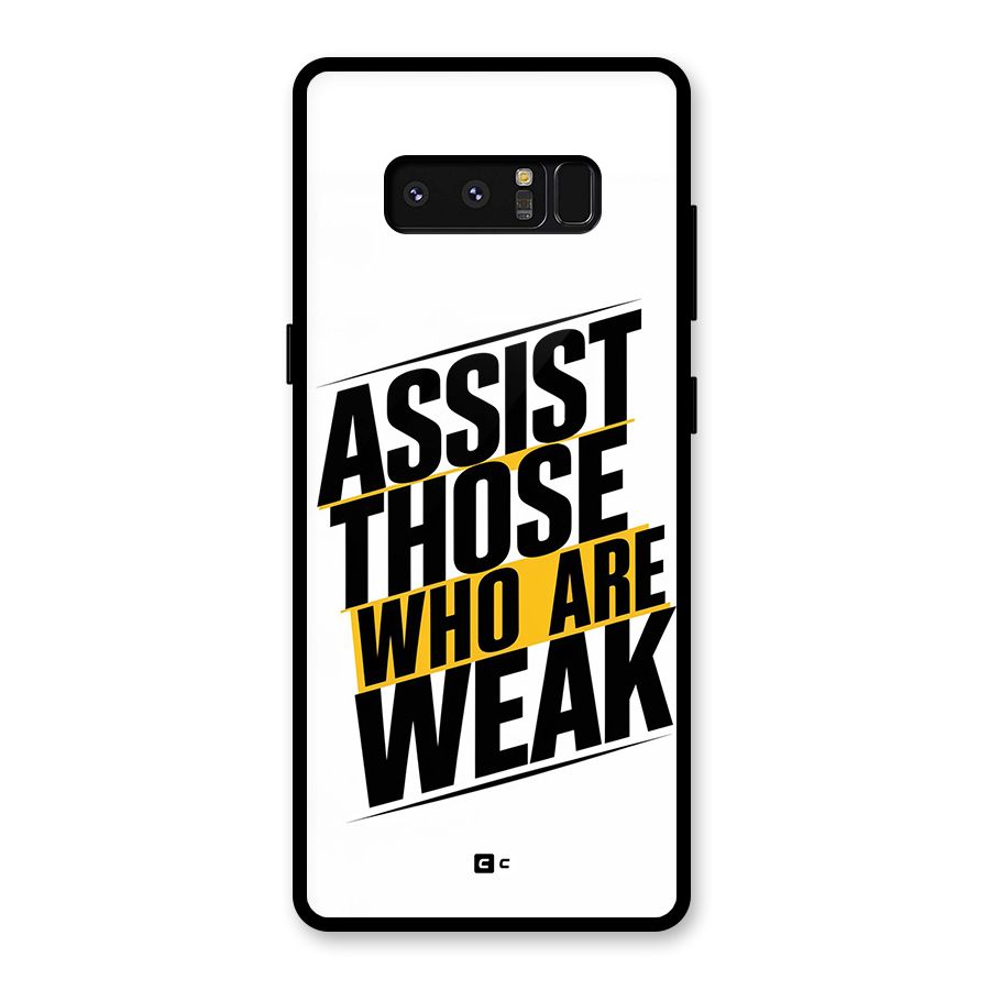 Assist Weak Glass Back Case for Galaxy Note 8