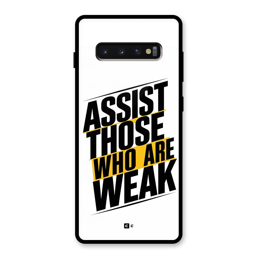 Assist Weak Glass Back Case for Galaxy S10 Plus