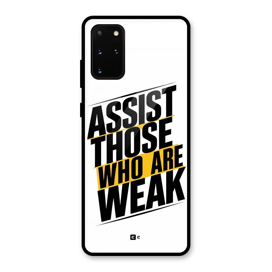 Assist Weak Glass Back Case for Galaxy S20 Plus