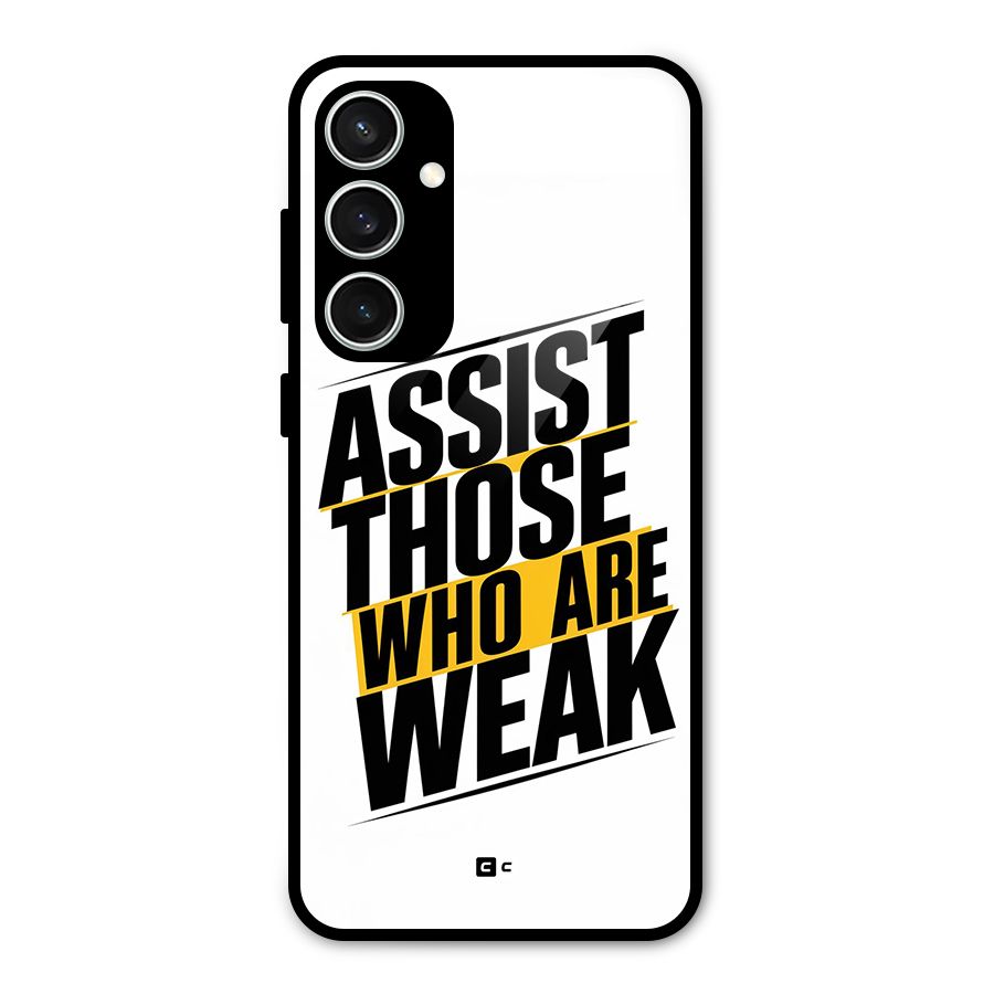 Assist Weak Glass Back Case for Galaxy S23 FE