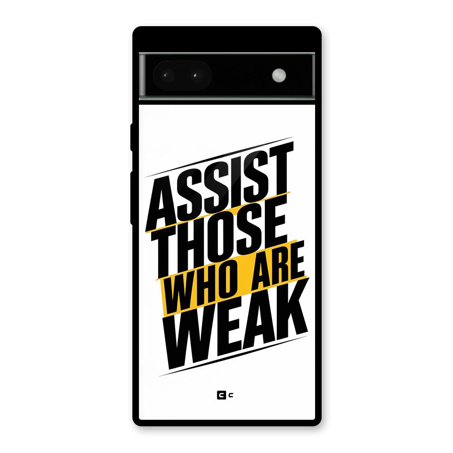 Assist Weak Glass Back Case for Google Pixel 6a