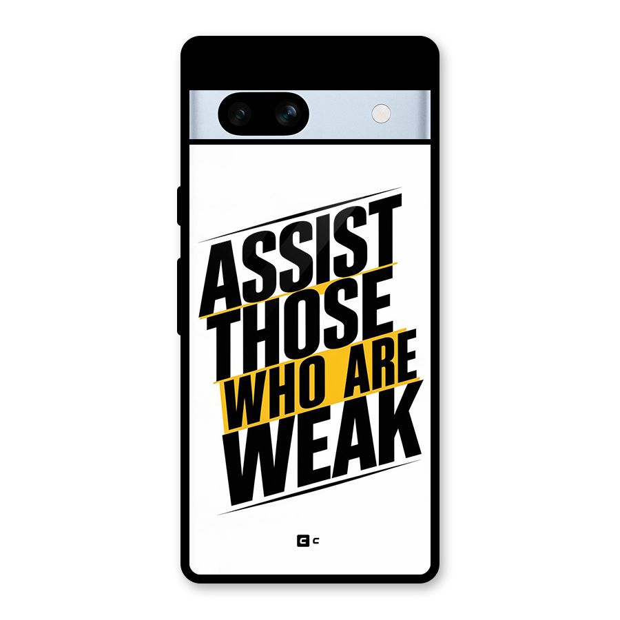 Assist Weak Glass Back Case for Google Pixel 7a