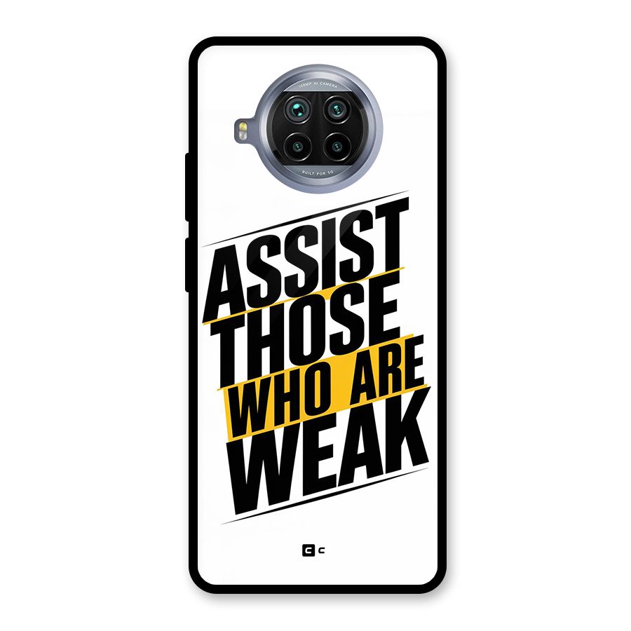 Assist Weak Glass Back Case for Mi 10i