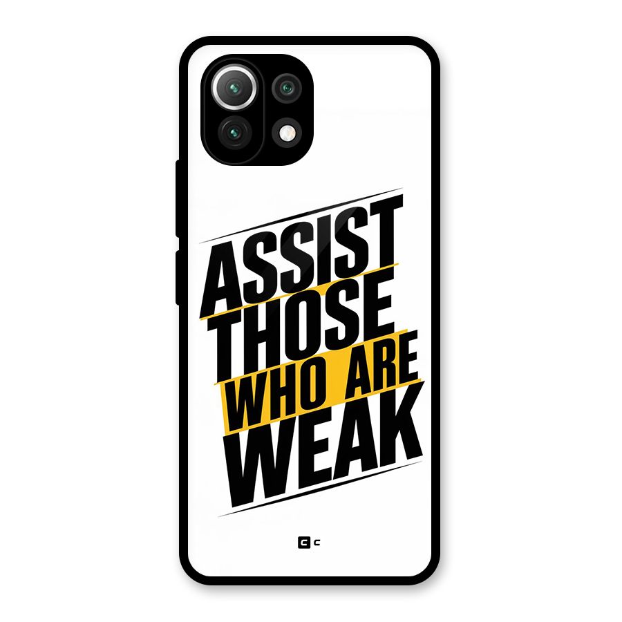 Assist Weak Glass Back Case for Mi 11 Lite NE 5G