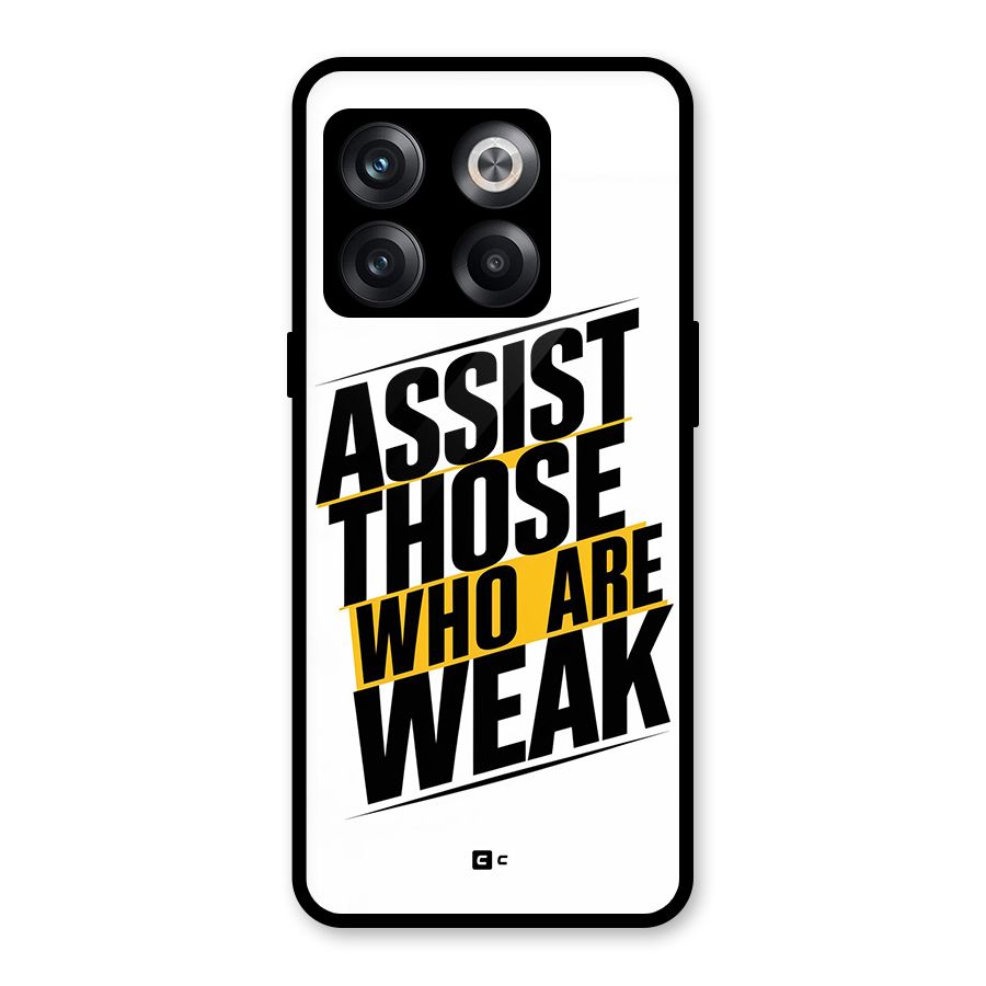 Assist Weak Glass Back Case for OnePlus 10T