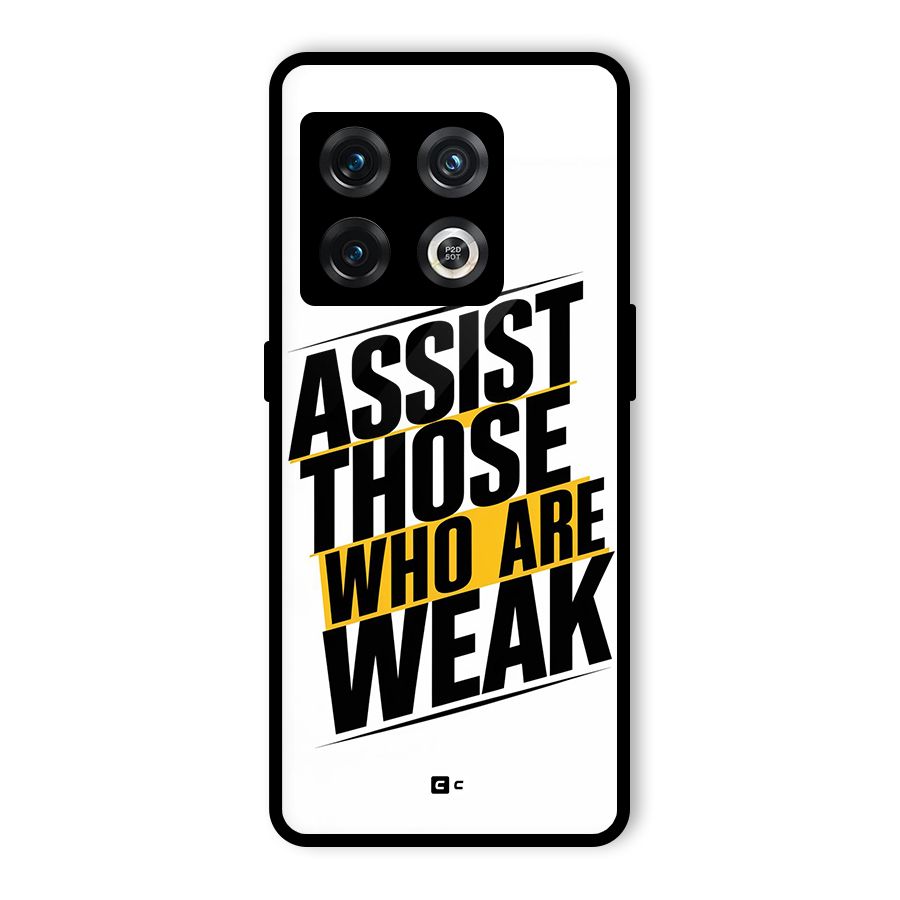 Assist Weak Glass Back Case for OnePlus 10 Pro 5G