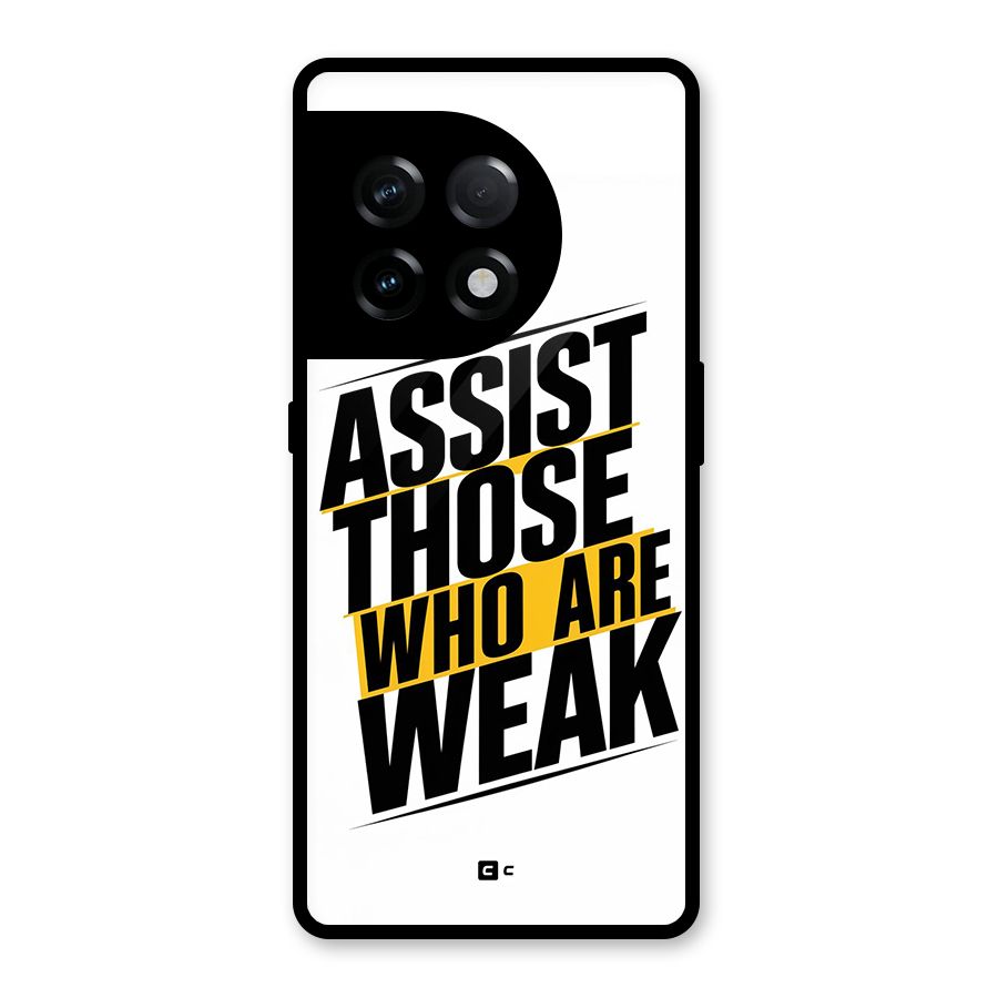 Assist Weak Glass Back Case for OnePlus 11R