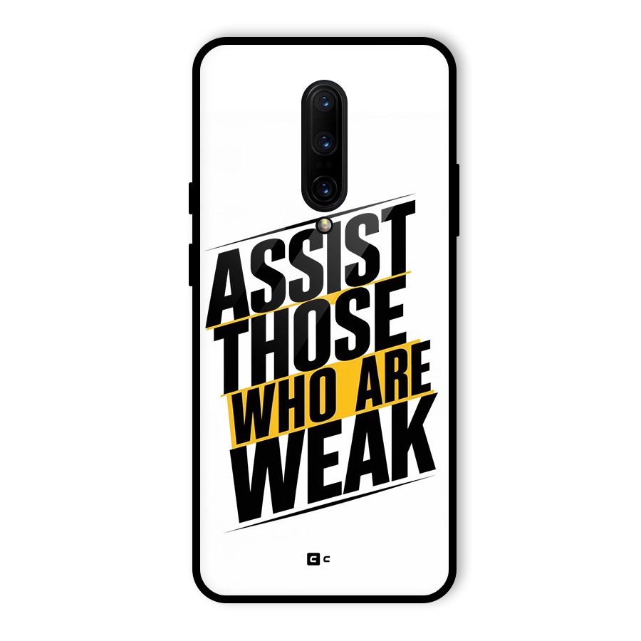 Assist Weak Glass Back Case for OnePlus 7 Pro