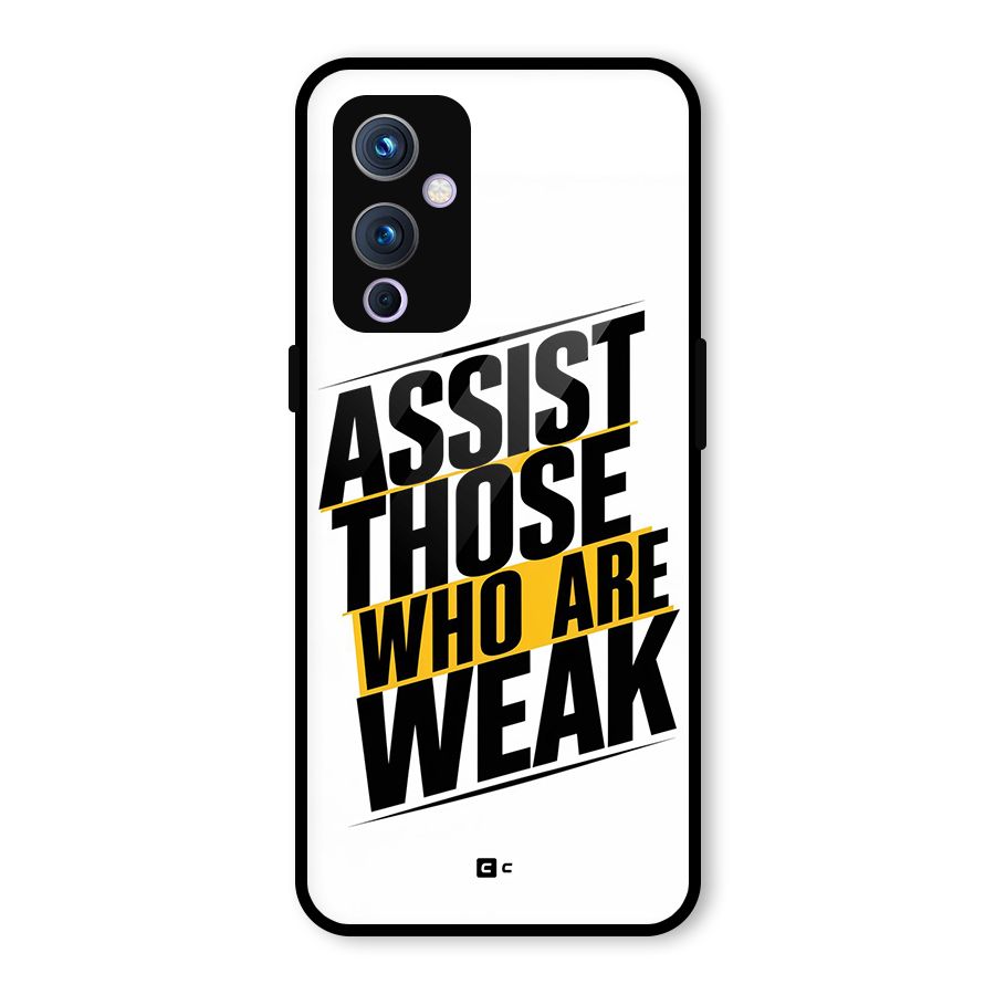 Assist Weak Glass Back Case for OnePlus 9