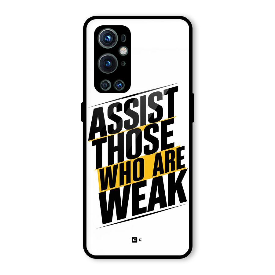 Assist Weak Glass Back Case for OnePlus 9 Pro