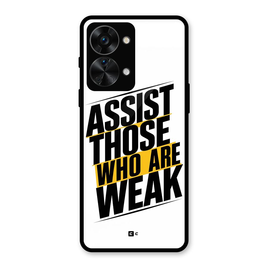 Assist Weak Glass Back Case for OnePlus Nord 2T