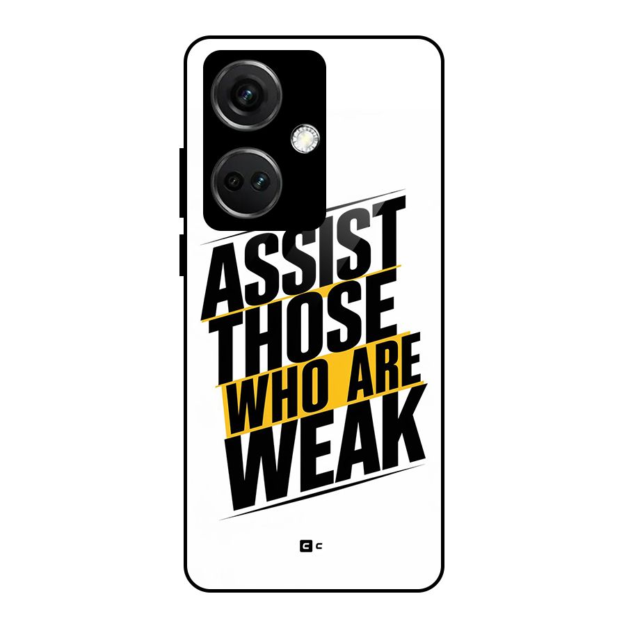 Assist Weak Glass Back Case for OnePlus Nord CE 3 5G