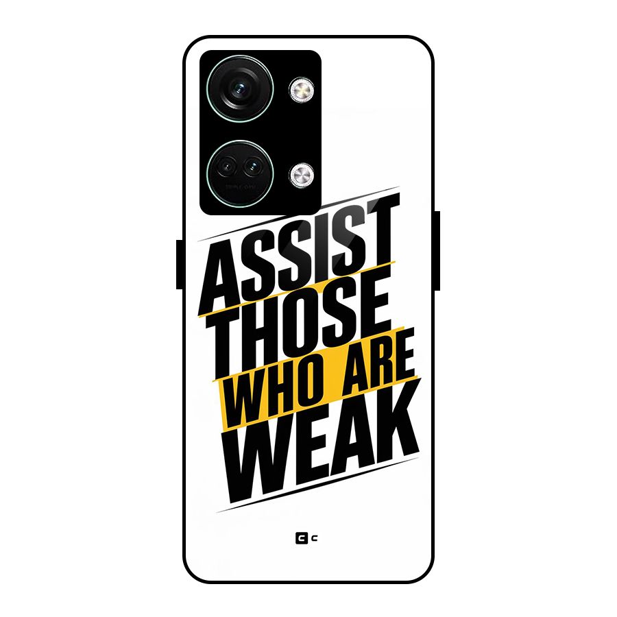 Assist Weak Glass Back Case for Oneplus Nord 3