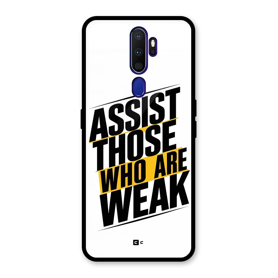 Assist Weak Glass Back Case for Oppo A9 (2020)