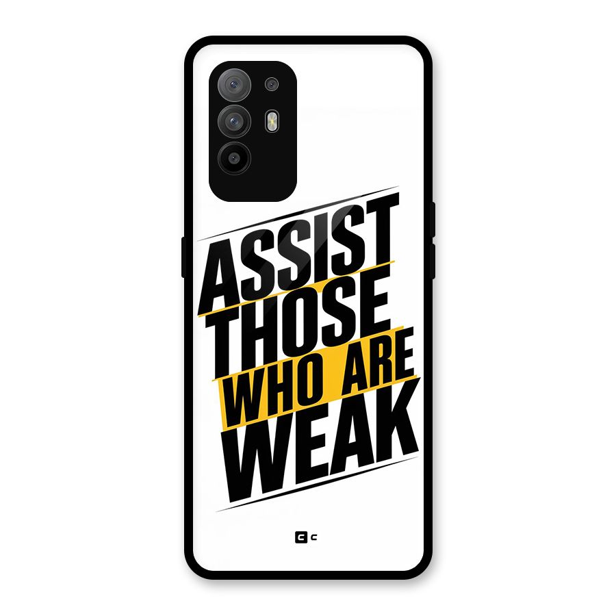 Assist Weak Glass Back Case for Oppo F19 Pro Plus 5G
