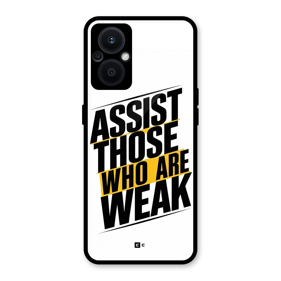 Assist Weak Glass Back Case for Oppo F21s Pro 5G