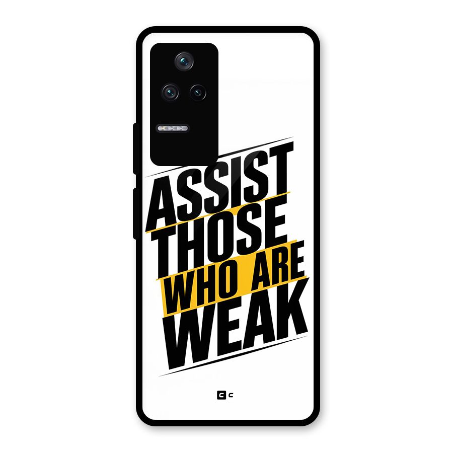 Assist Weak Glass Back Case for Poco F4 5G