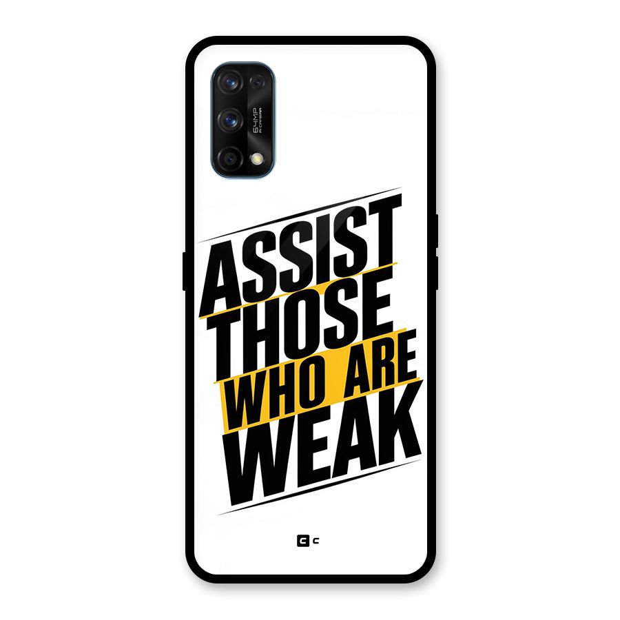 Assist Weak Glass Back Case for Realme 7 Pro