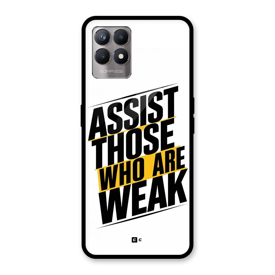 Assist Weak Glass Back Case for Realme 8i