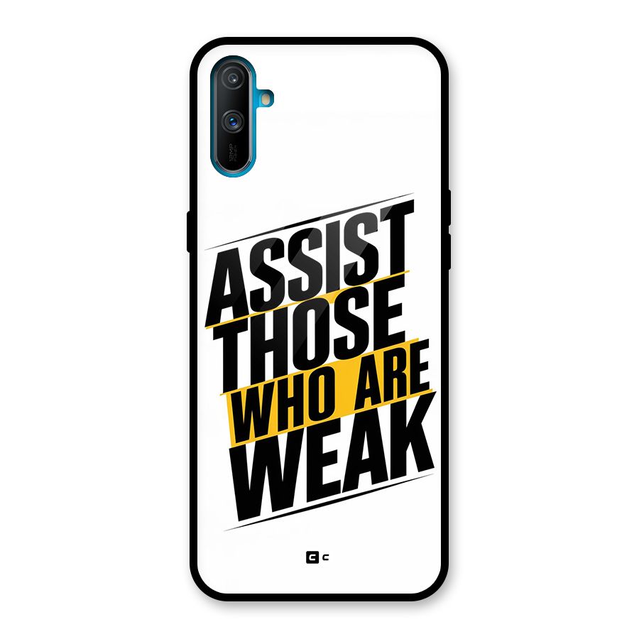 Assist Weak Glass Back Case for Realme C3