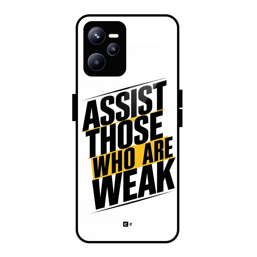 Assist Weak Glass Back Case for Realme C35