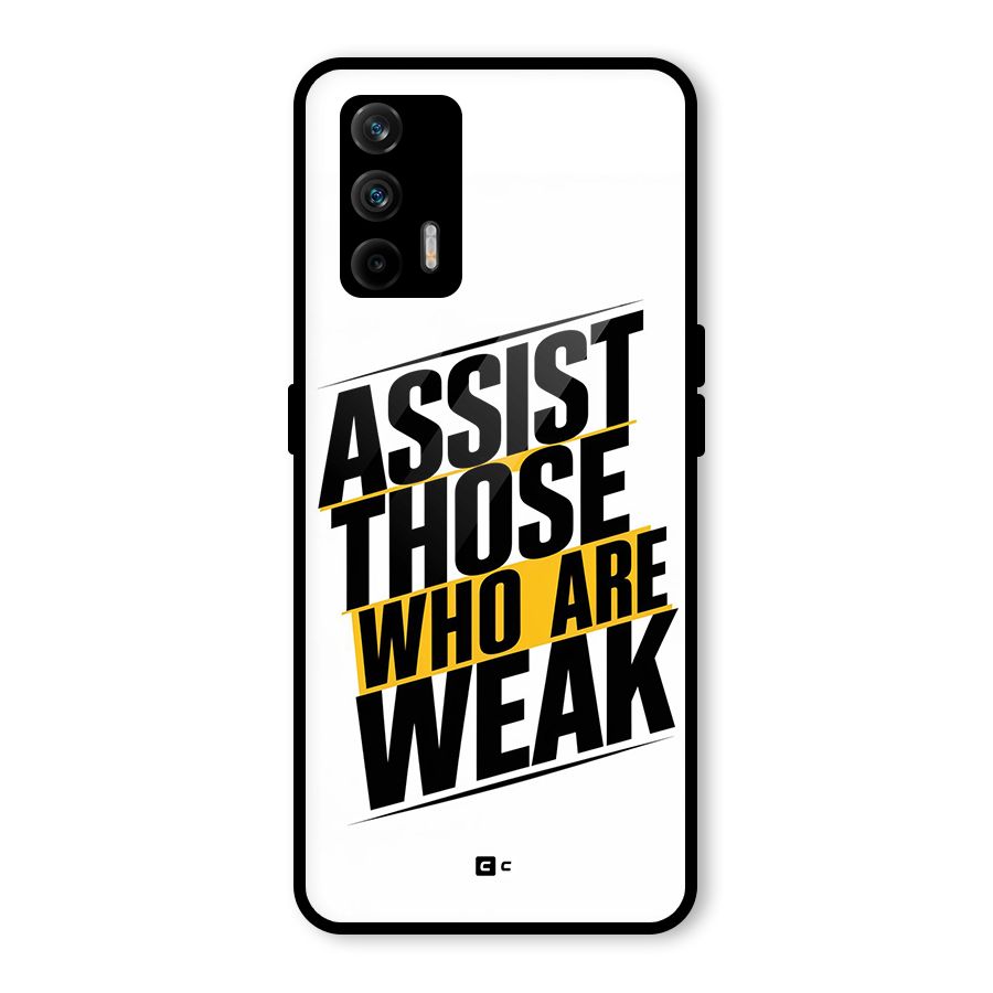 Assist Weak Glass Back Case for Realme GT 5G