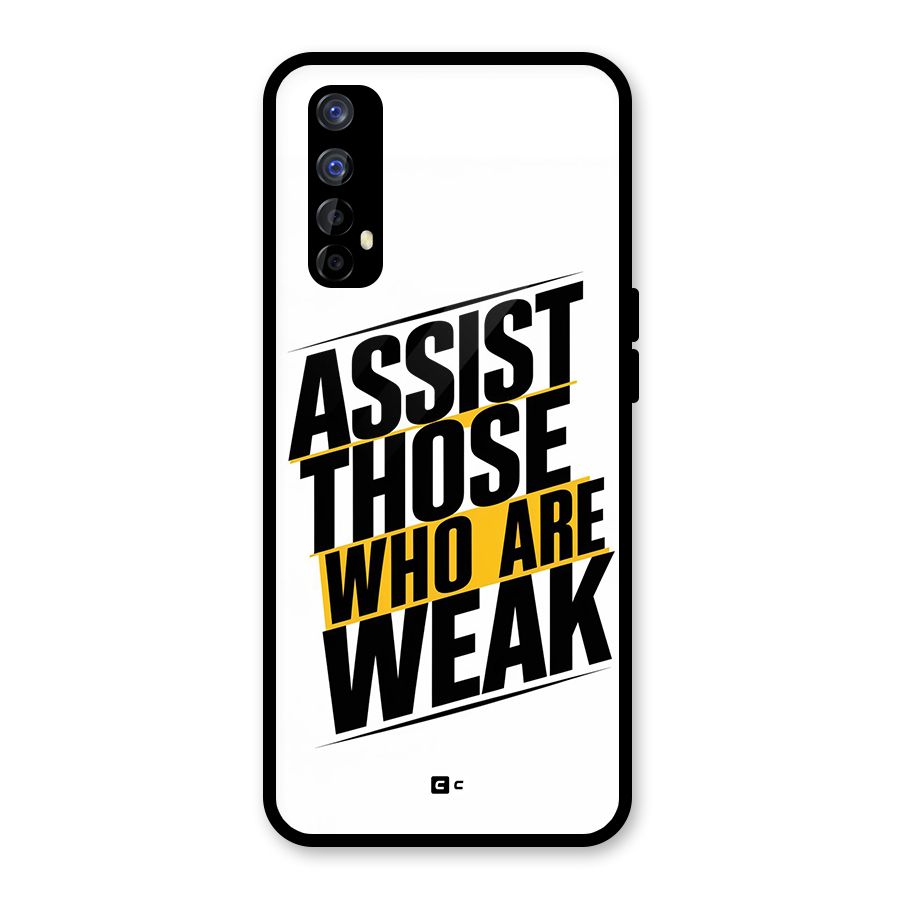 Assist Weak Glass Back Case for Realme Narzo 20 Pro