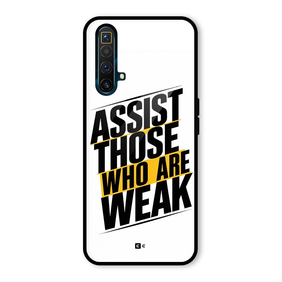 Assist Weak Glass Back Case for Realme X3