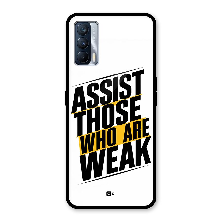 Assist Weak Glass Back Case for Realme X7