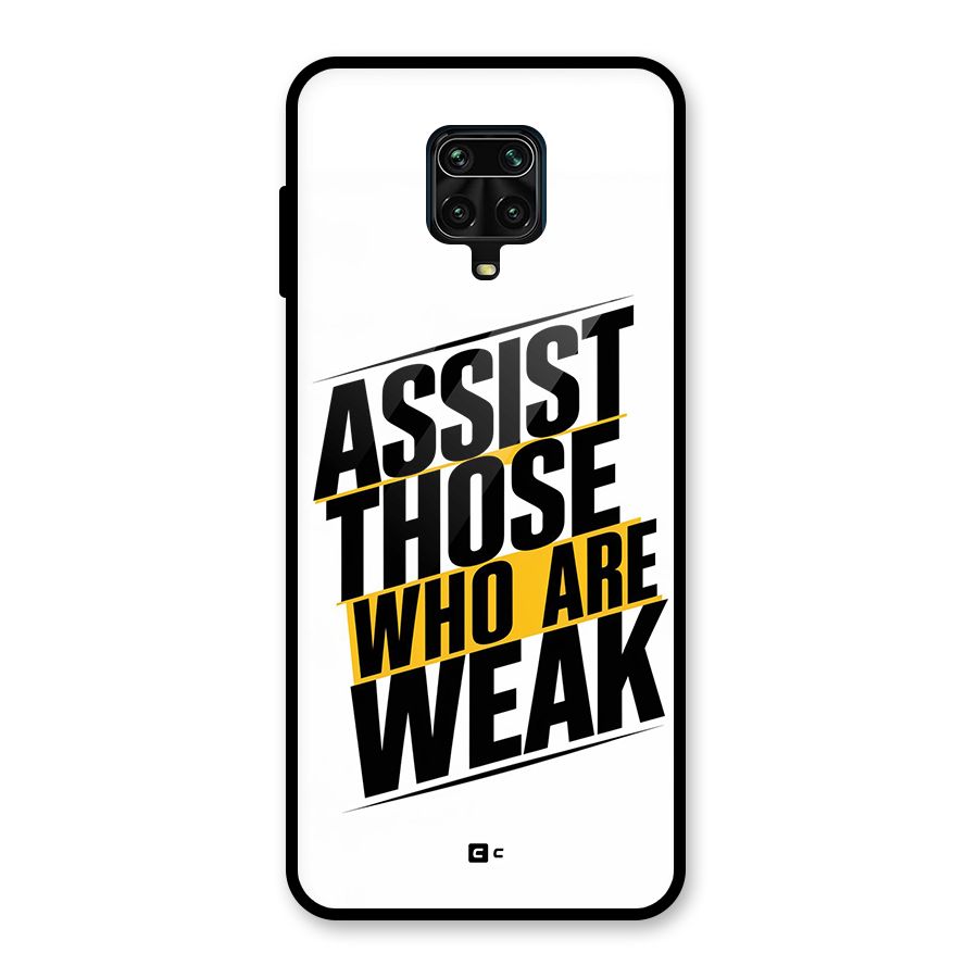 Assist Weak Glass Back Case for Redmi Note 10 Lite