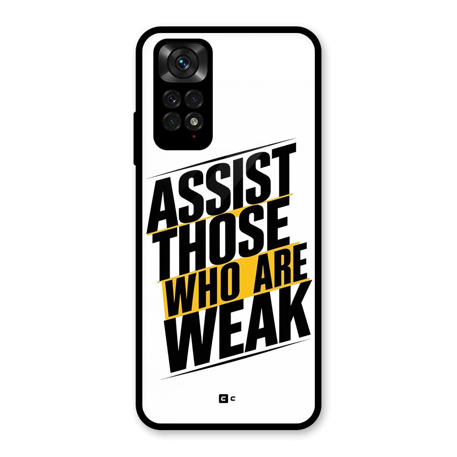 Assist Weak Glass Back Case for Redmi Note 11S