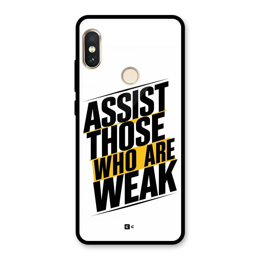 Assist Weak Glass Back Case for Redmi Note 5 Pro