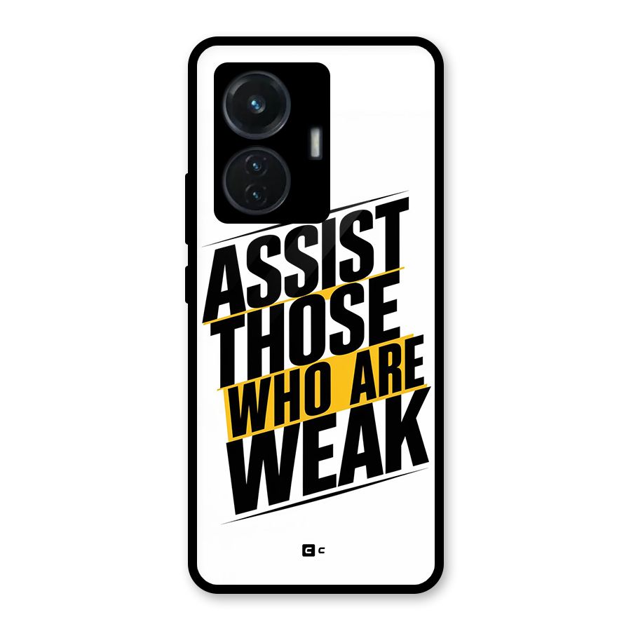 Assist Weak Glass Back Case for Vivo T1 44W