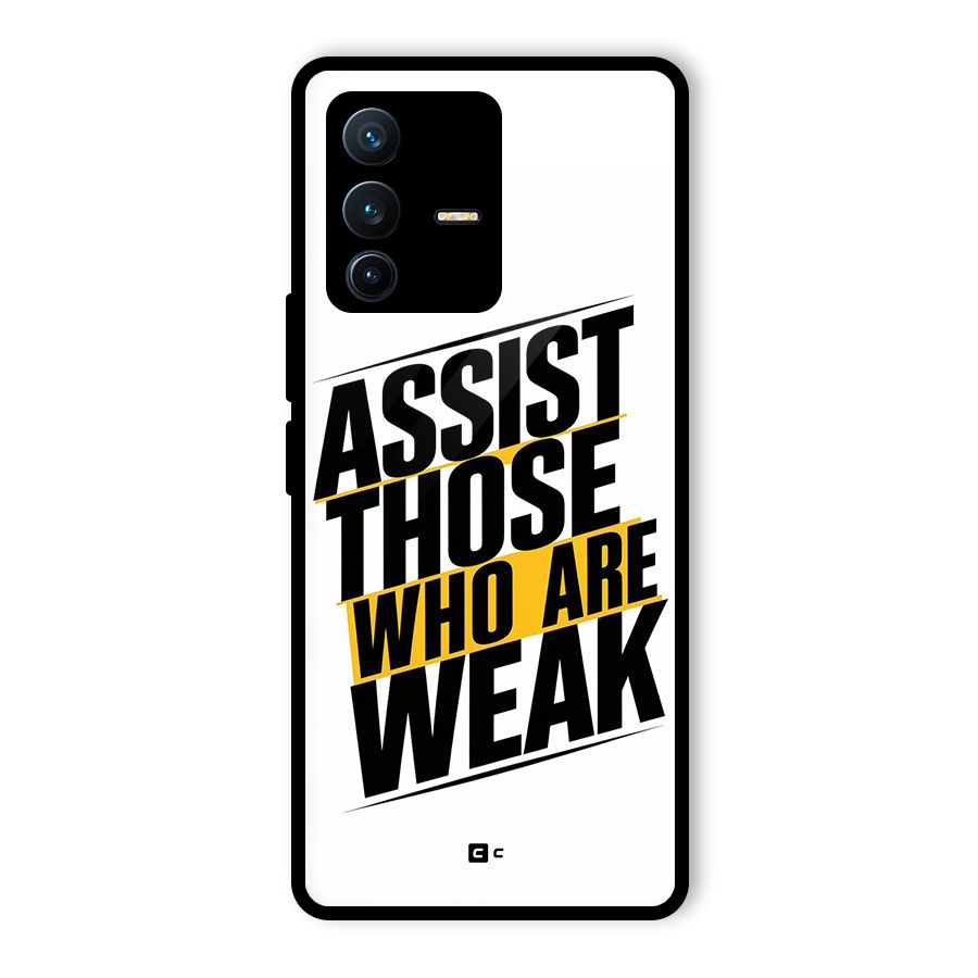 Assist Weak Glass Back Case for Vivo V23 Pro