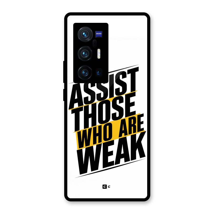 Assist Weak Glass Back Case for Vivo X70 Pro Plus