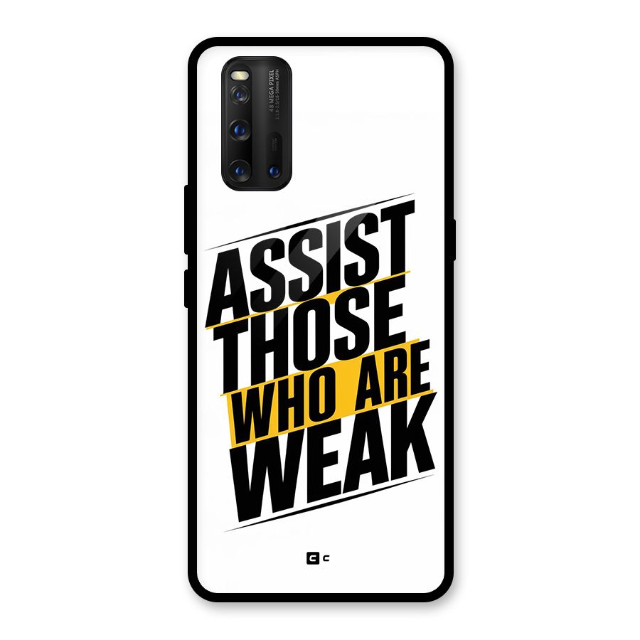 Assist Weak Glass Back Case for Vivo iQOO 3