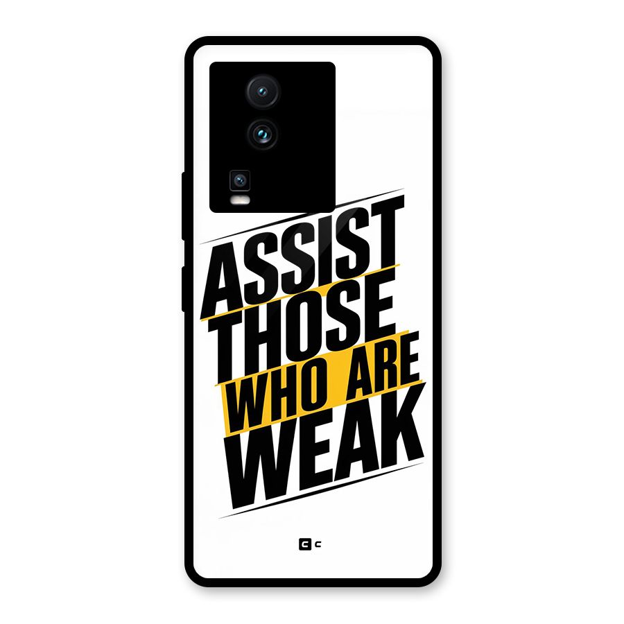 Assist Weak Glass Back Case for Vivo iQOO Neo 7