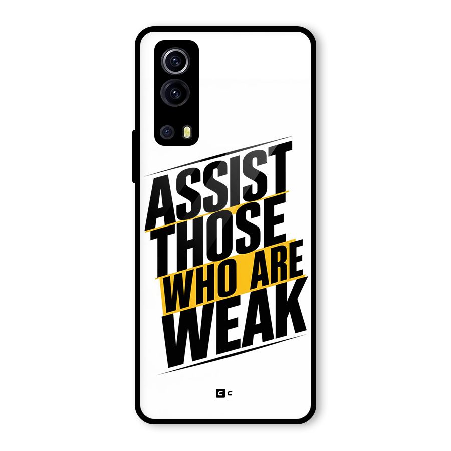 Assist Weak Glass Back Case for Vivo iQOO Z3