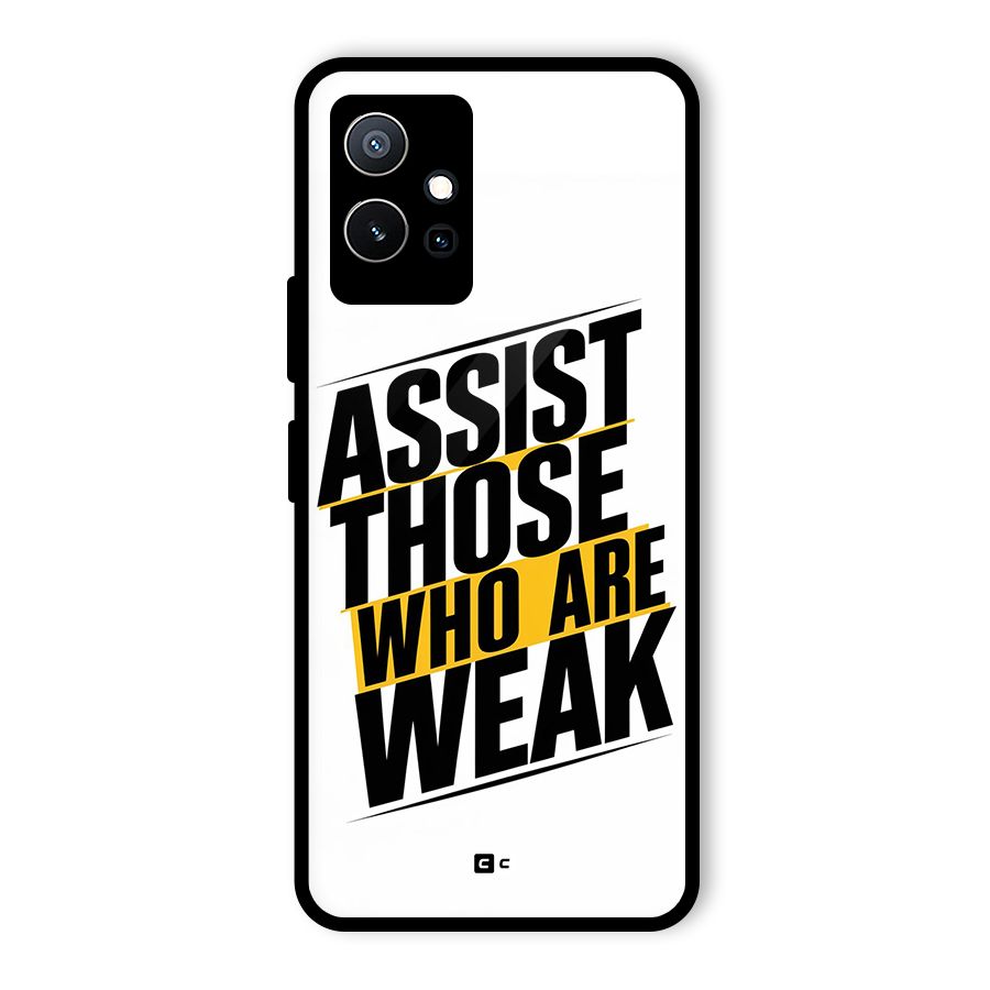 Assist Weak Glass Back Case for Vivo iQOO Z6