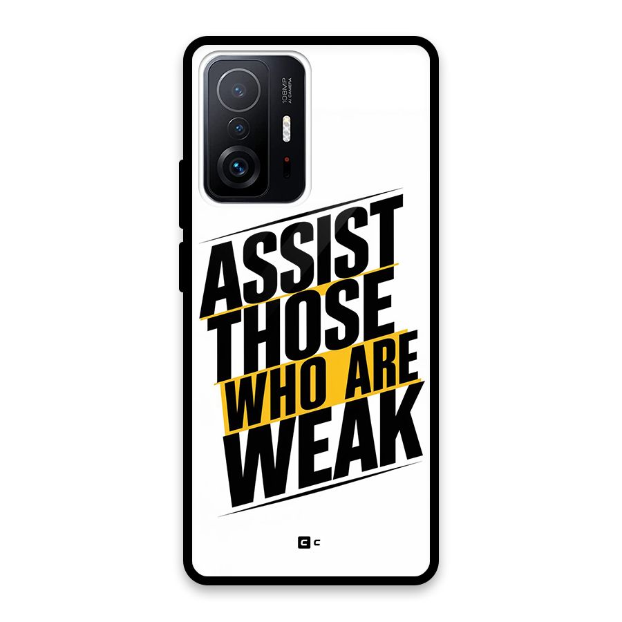 Assist Weak Glass Back Case for Xiaomi 11T Pro